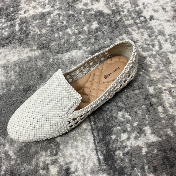Birdies Shoes - Birdies White Woven Starling Loafer- LEFT SHOE ONLY- Amputee/ Replacement